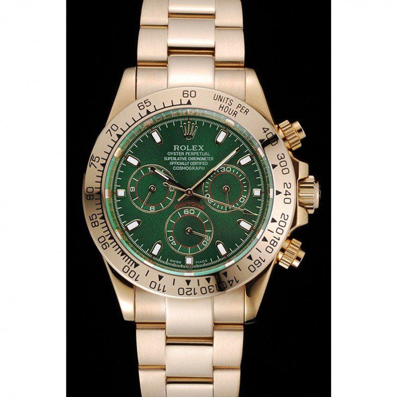 Replica Rolex Daytona 39mm Green Dial 1454244