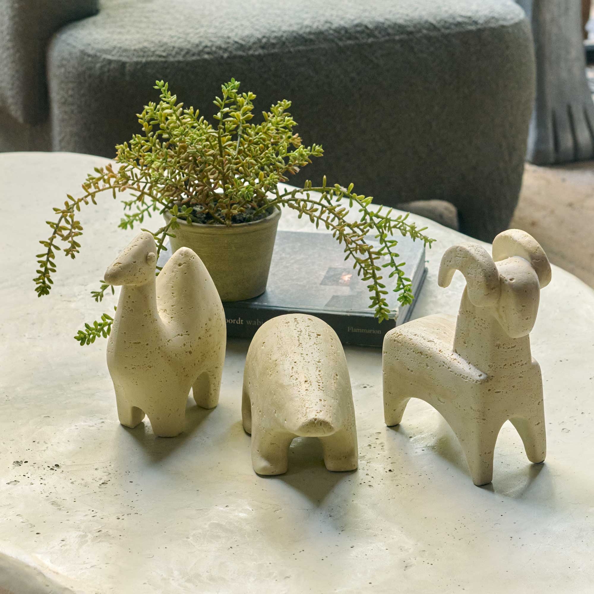 Animal Sculptures - Set of 3