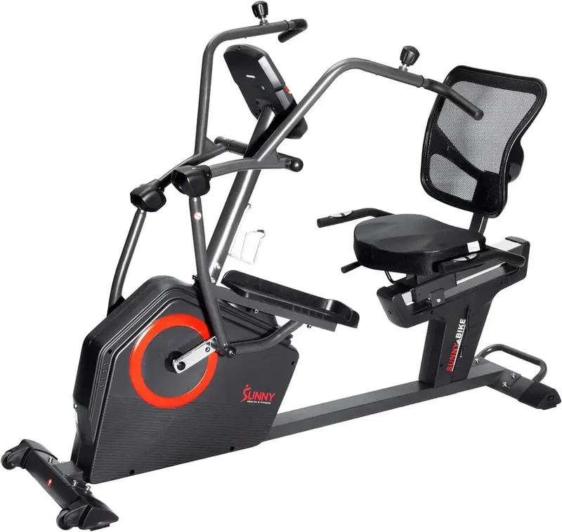 Sunny Health & Fitness Recumbent Elliptical Bluetooth-Enabled Cross Trainer With Arm Exercisers And Low-Entry Seat - SF-RBE4886SMART - Image 2 Sunny Health & Fitness Recumbent Elliptical Bluetooth-Enabled Cross Trainer With Arm Exercisers And Low-Entry Seat - SF-RBE4886SMART - Image 2