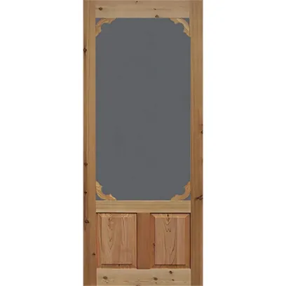 Bay 36 in. x 80 in. Woodland Cedar Screen Door