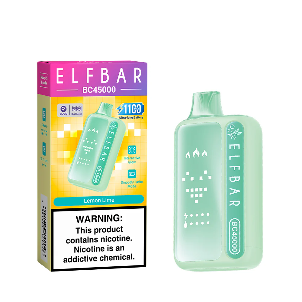 ELFBAR BC45000 cigarette électronique jetable rechargeable (toutes les saveurs)