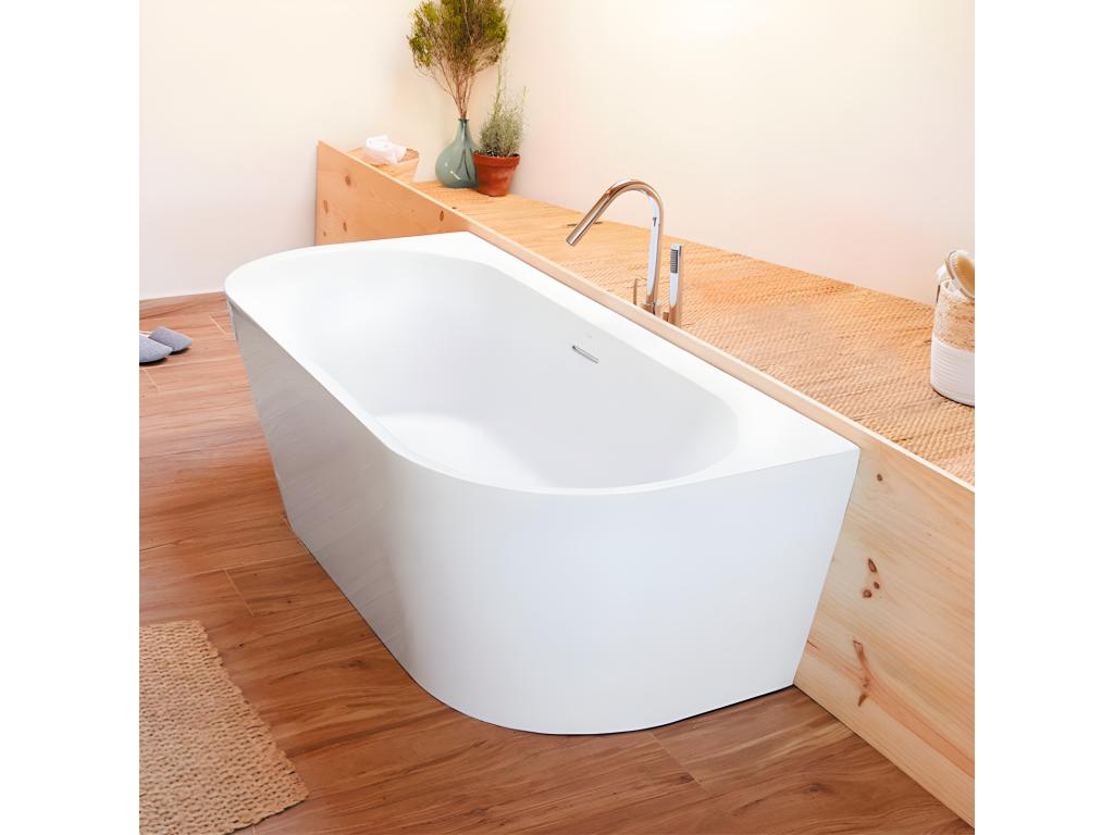 Bañera exenta TORINO MURO | Decoromantico  170 cm - Sin griferia