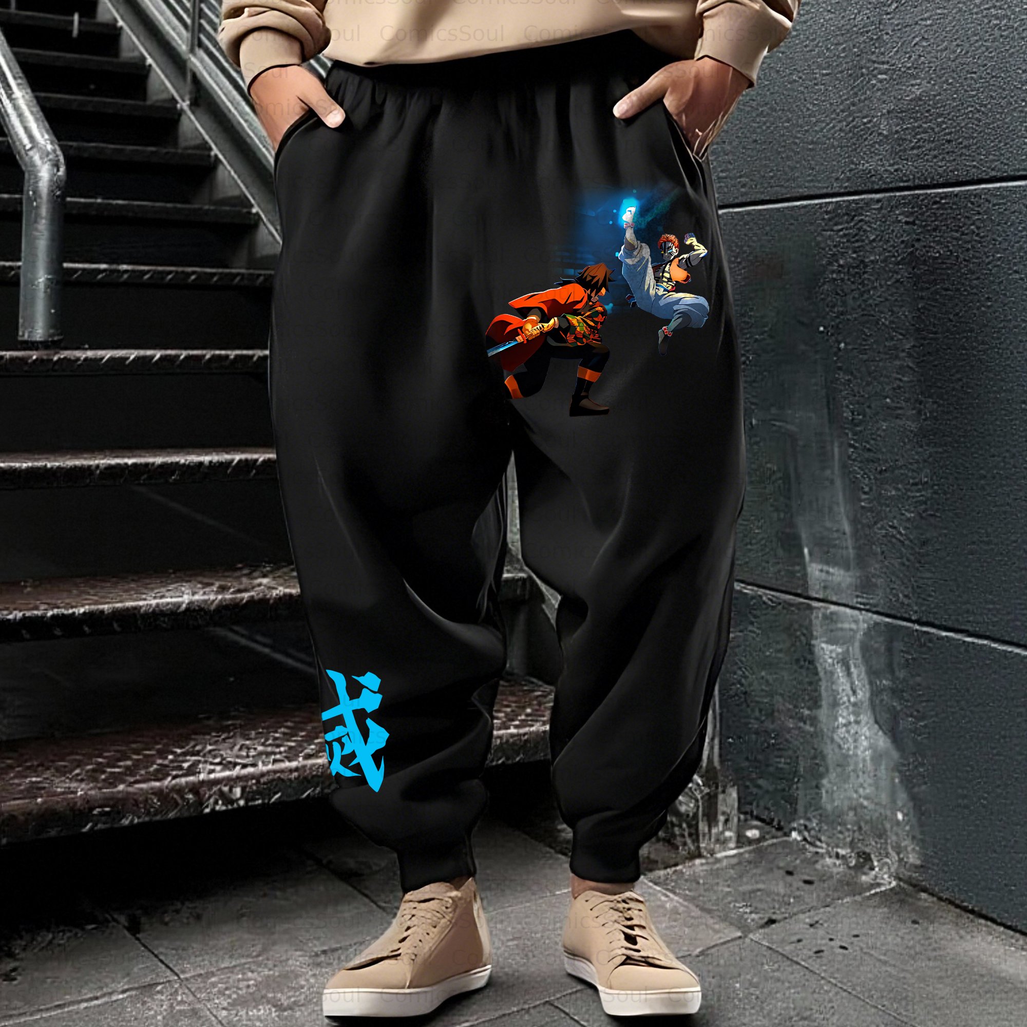 Unisex Casual Anime Streetwear Pant
