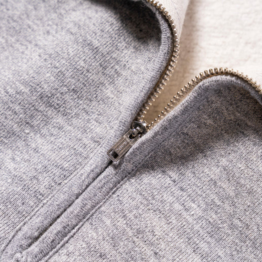 The real McCoys - Sweat Loopwheel Zip - Gris