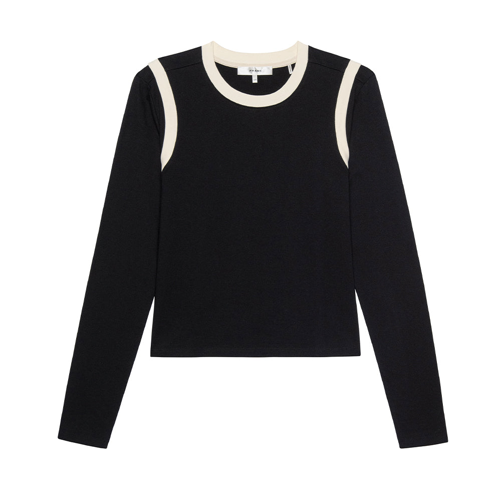 Frame - Top à empiècements - Noir