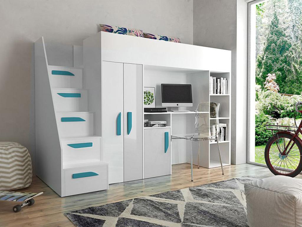 Litera Hartford 192, Individuales, Tucasago, 90x200, Aglomerado laminado, Somieres, 120cm