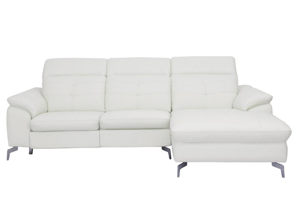 Sofá rinconero piel ángulo derecho relax