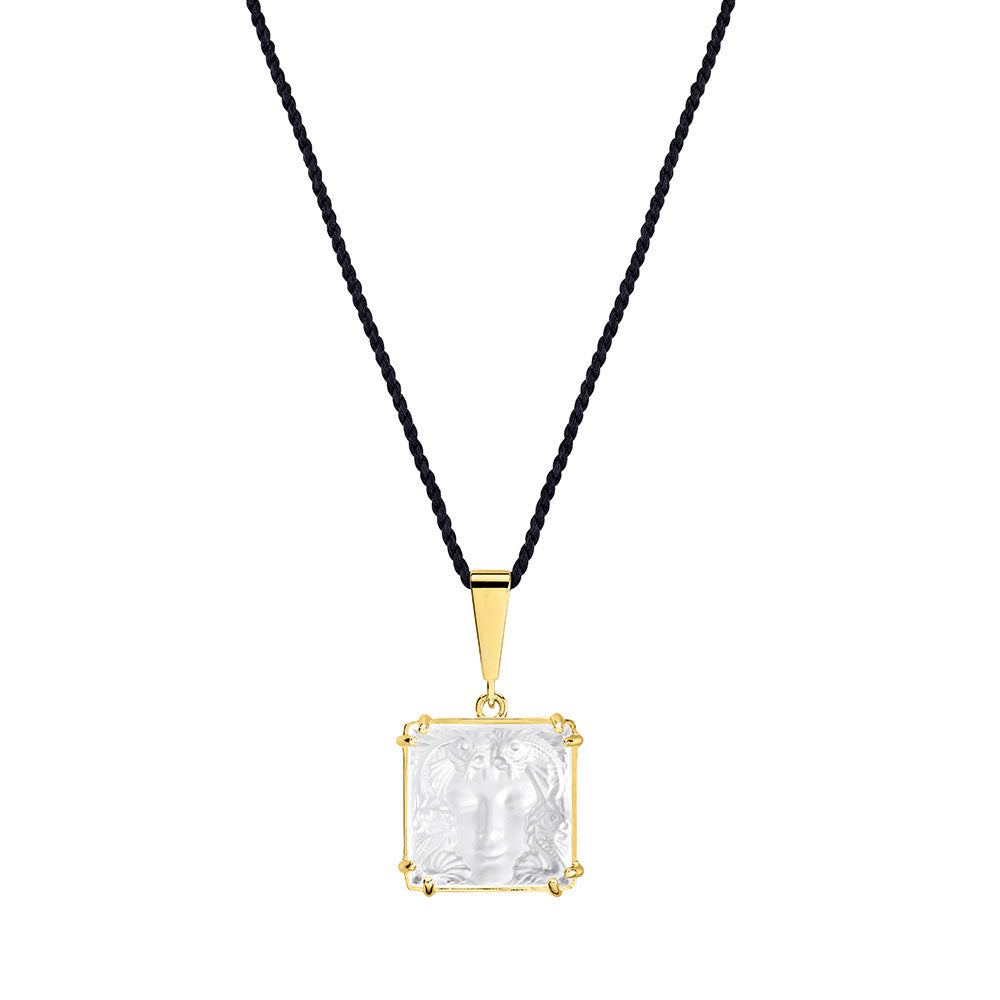 PENDENTIF ARÉTHUSE - CRISTAL INCOLORE, PLAQUÉ OR JAUNE 18 CARATS