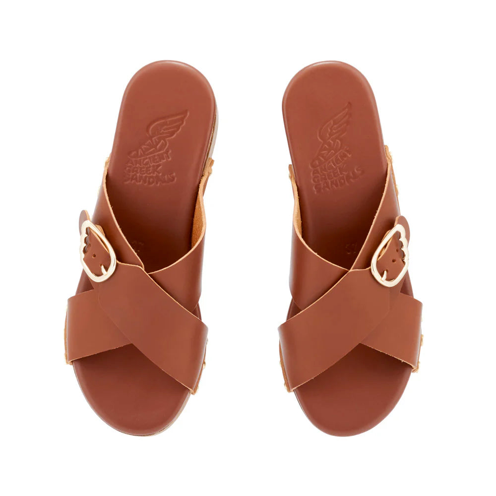 Ancient Greek Sandals - Sabot Marilisa - Marron Cotto