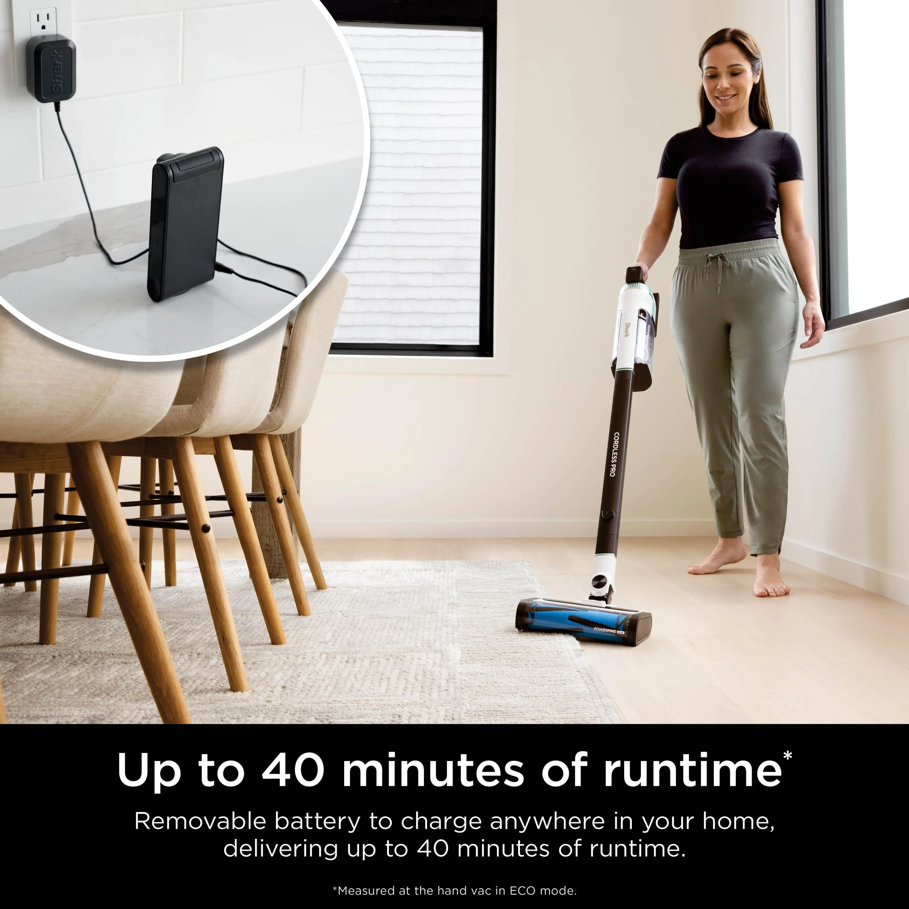 Shark® Cordless Pro Stick Vacuum with Clean Sense IQ Technology, Power Fins PLUS Brushroll, Crevice Tool Included, HEPA Filtration, IZ540H - Image 6