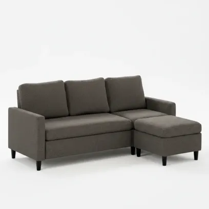 Dark Grey L Shaped Sectional Sofa Small Space