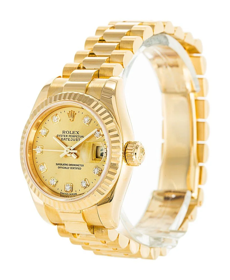 Rolex Datejust 26mm Gold Dial 179178