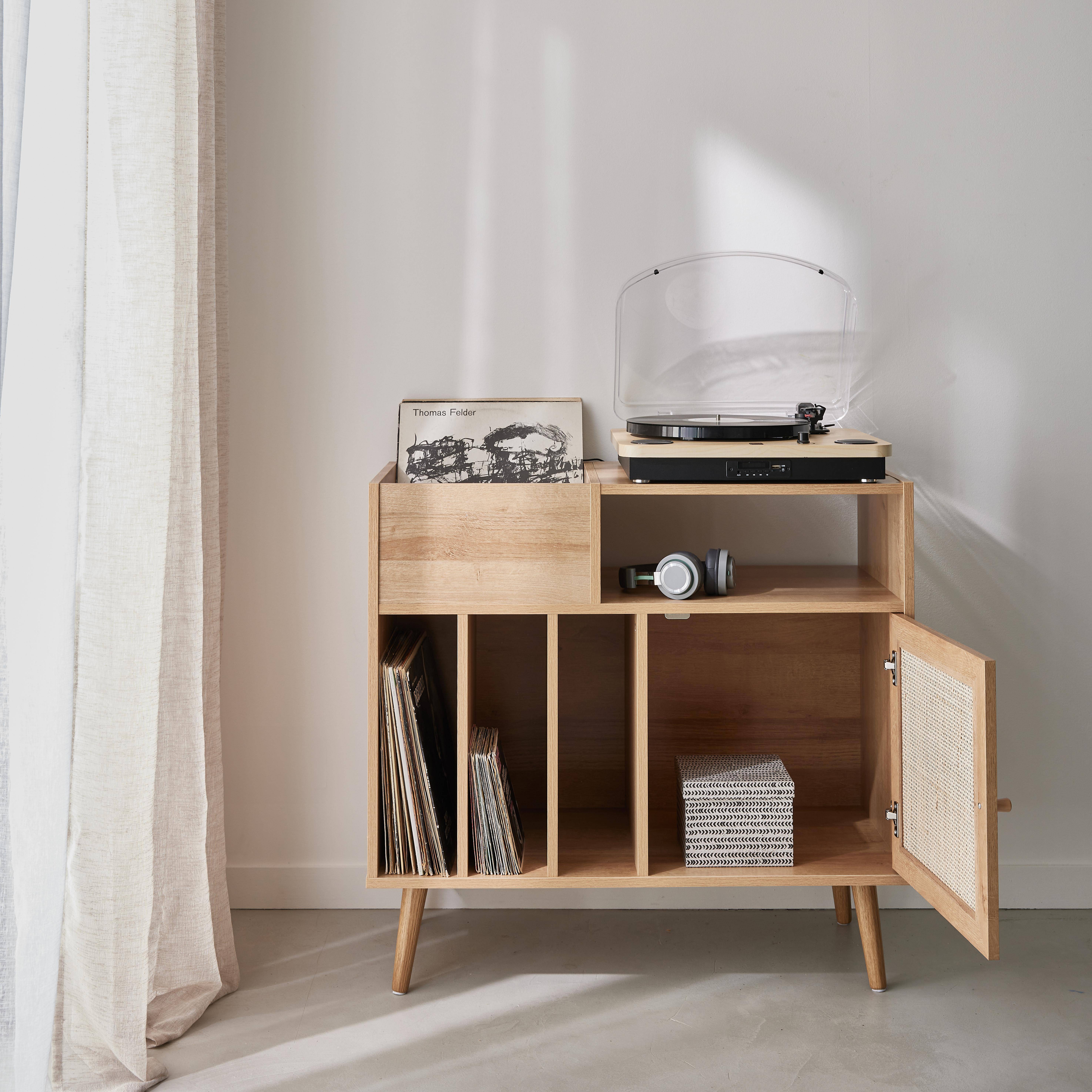 Boheme - Muebles de vinilo con decoración de caña y madera