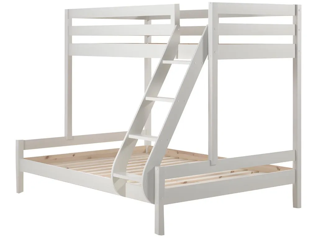 Litera 90x200 y 140x200 Somier Incluido Decounico - Blanco