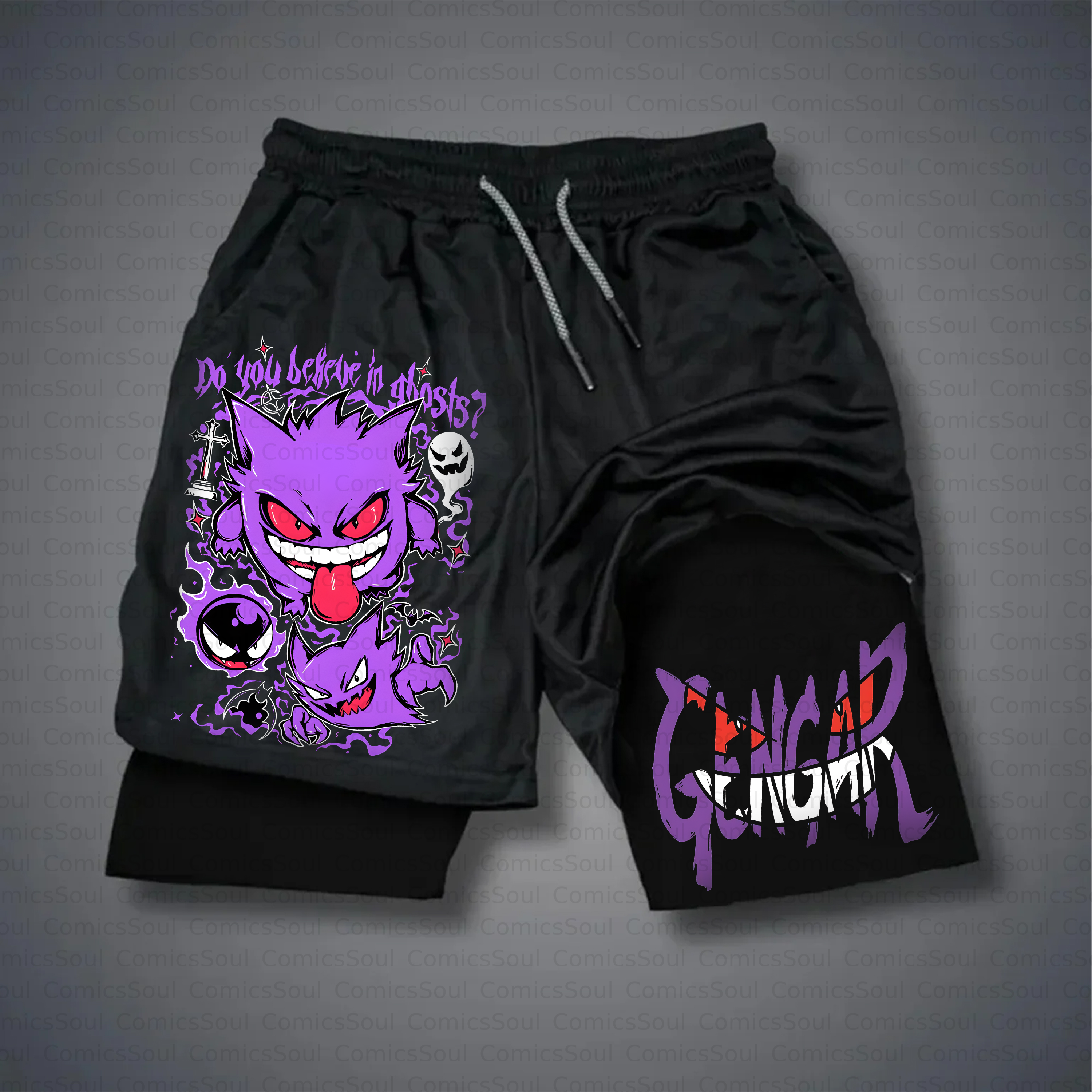 Unisex Casual Anime Style Shorts