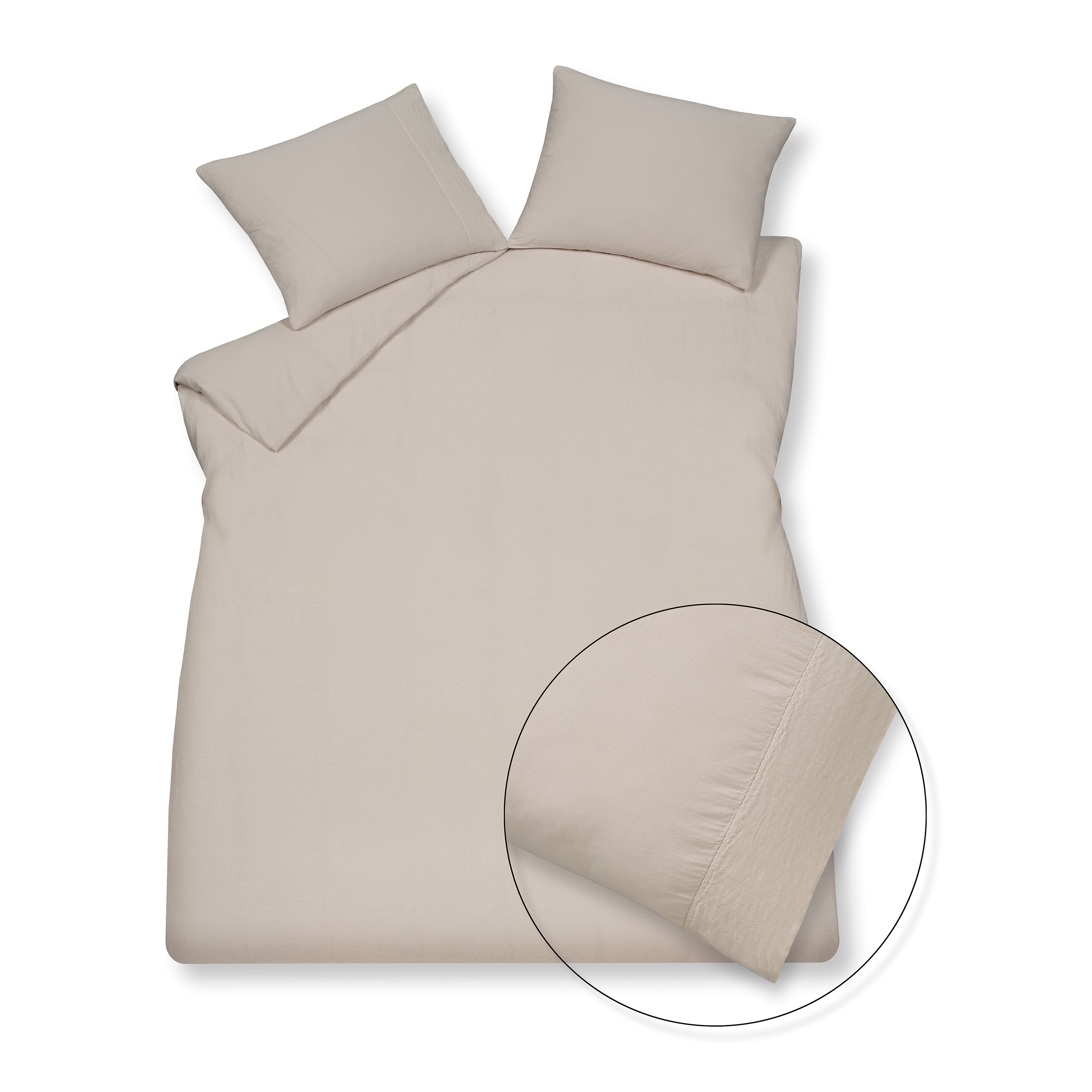 Vandyck Pure Dekbedovertrek 200x200/220 cm - Stone 07