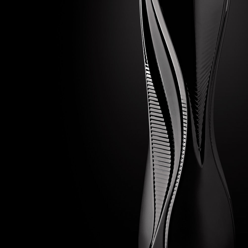 VASE VISIO ZAHA HADID & LALIQUE 2014 - CRISTAL NOIR