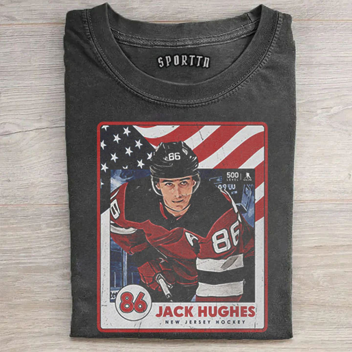 Jack Hughes Champion USA Tee