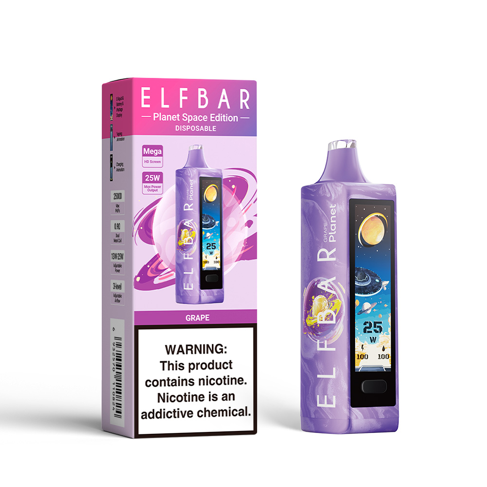 ELF BAR PLANET 25K cigarette électronique jetable rechargeable (toutes les saveurs)