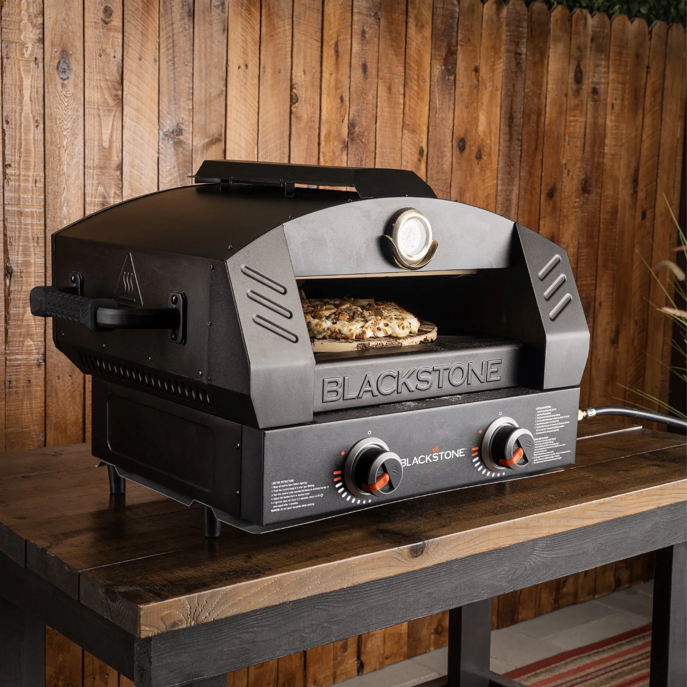 Blackstone Tabletop Propane Pizza Oven with Two 15" Cordierite Stones - Image 2