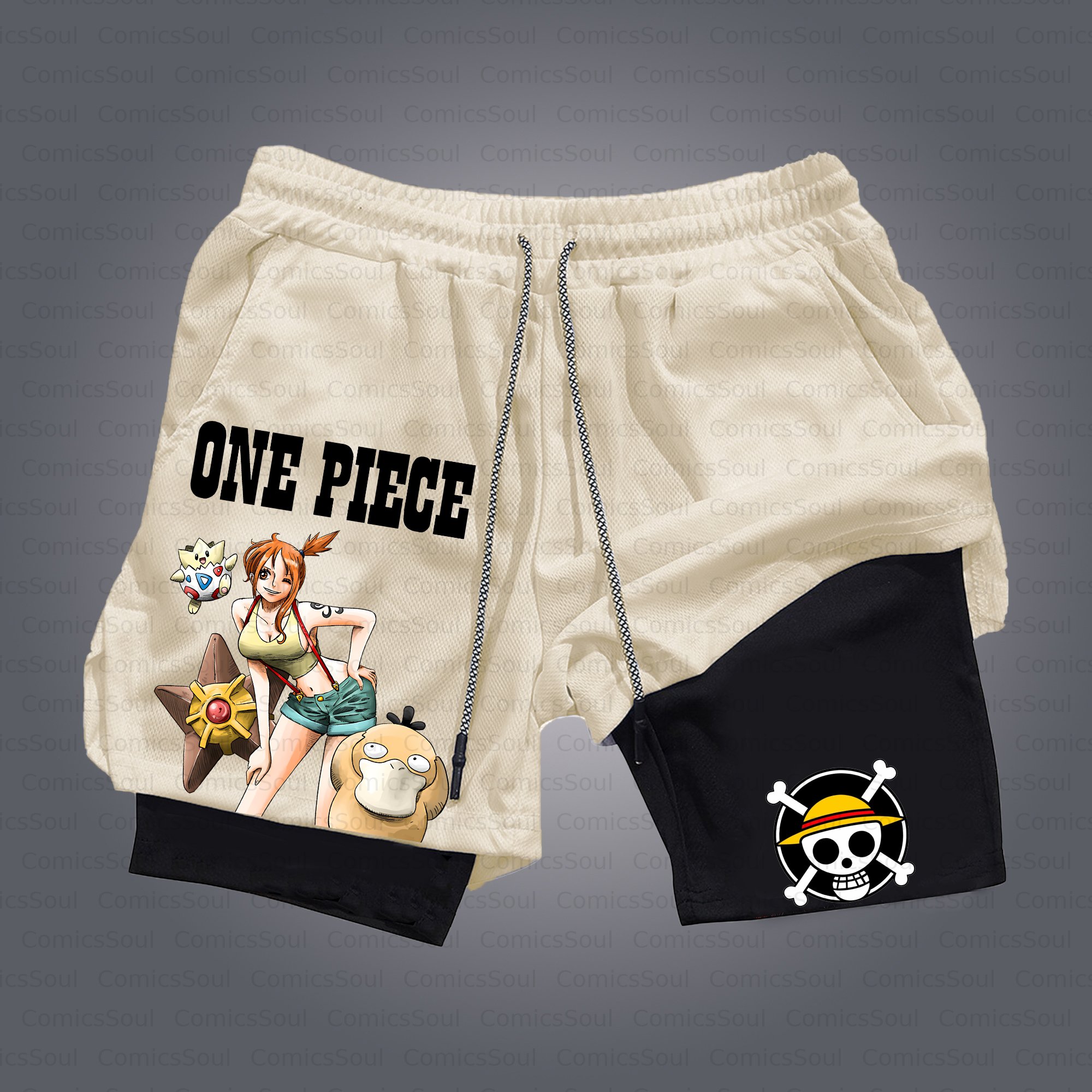 Unisex Casual Anime Style Shorts