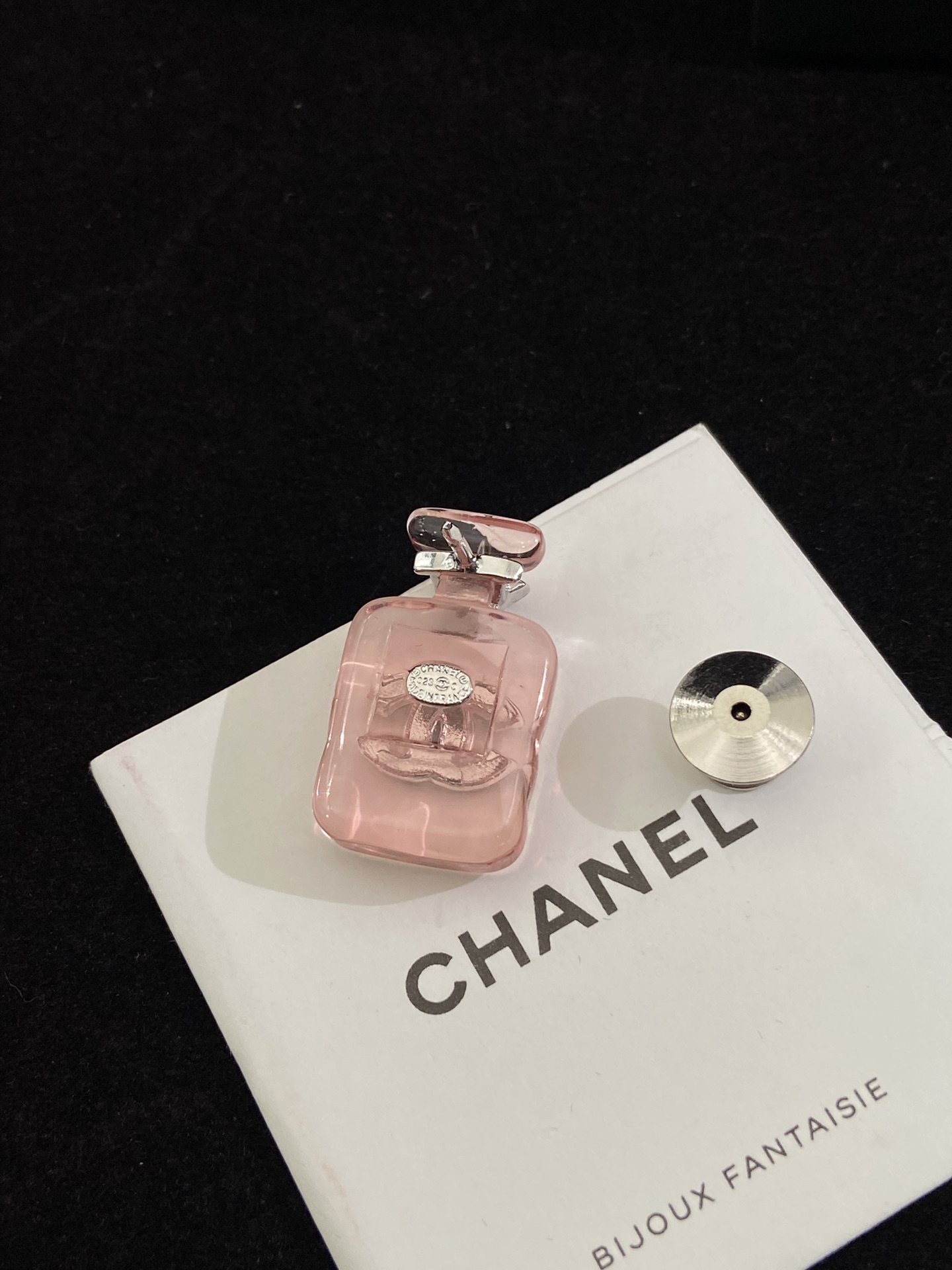 Chanel Pink Jelly Perfume Bottle Brooch - Original Replica Club