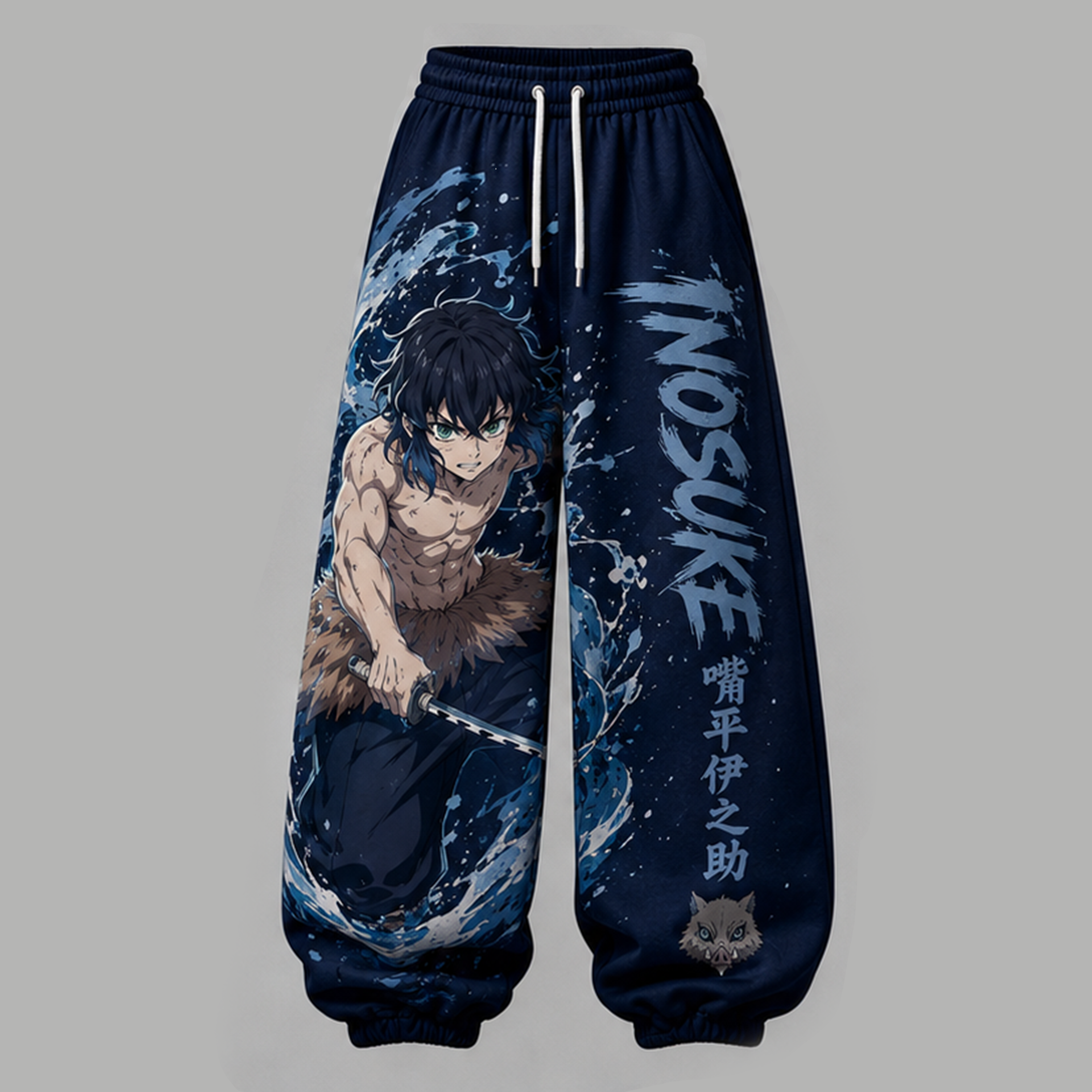 Demon Slayer Cropped Long Sleeve Hoodie & High Waist Jogger Pants Two Piece TeeThreads Sustain the Scene with Custom Apparel