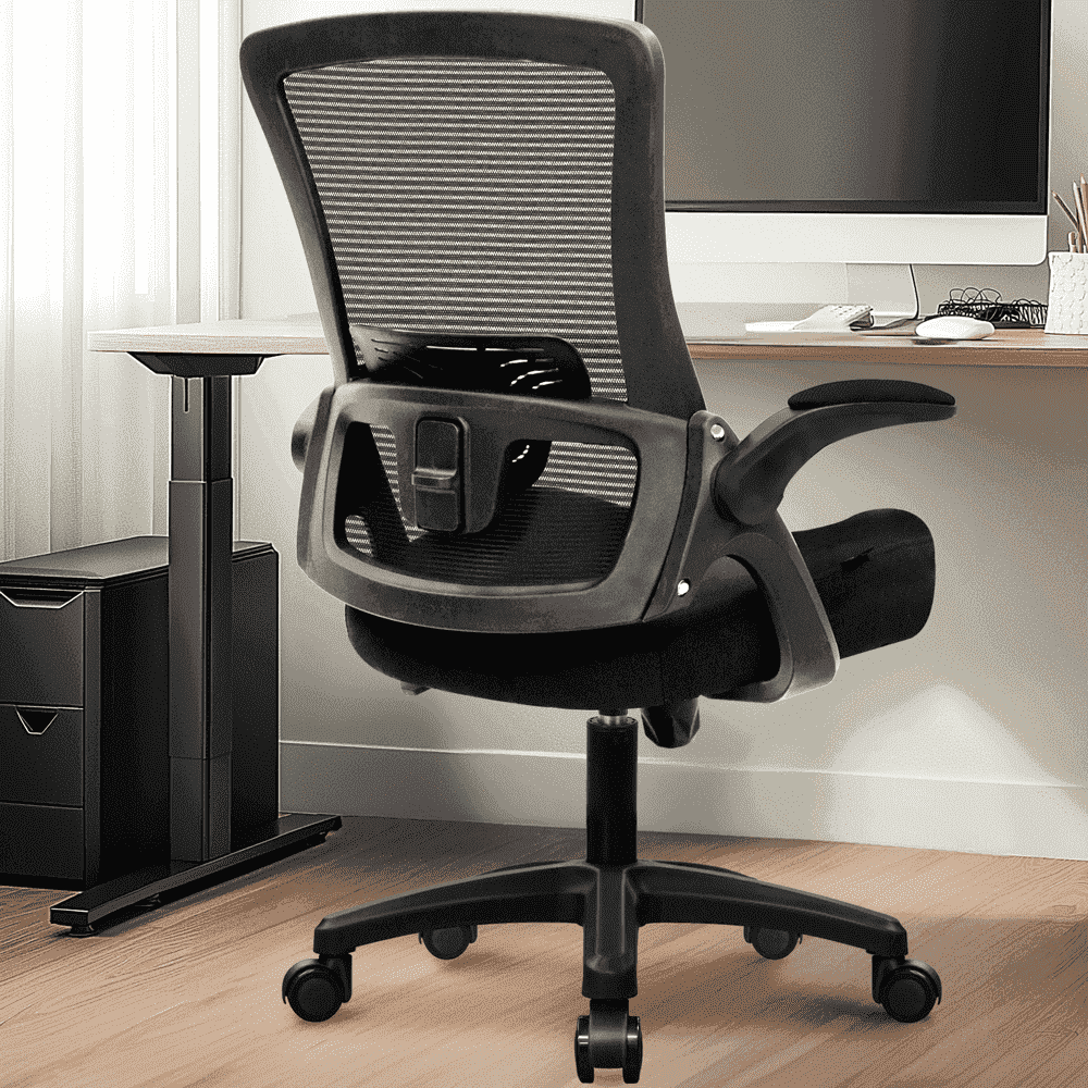 NEO CHAIR Ergonomic Office Chair, Adjustable High Back Mesh Desk Chair with Flip-up Arms, Black - Image 11