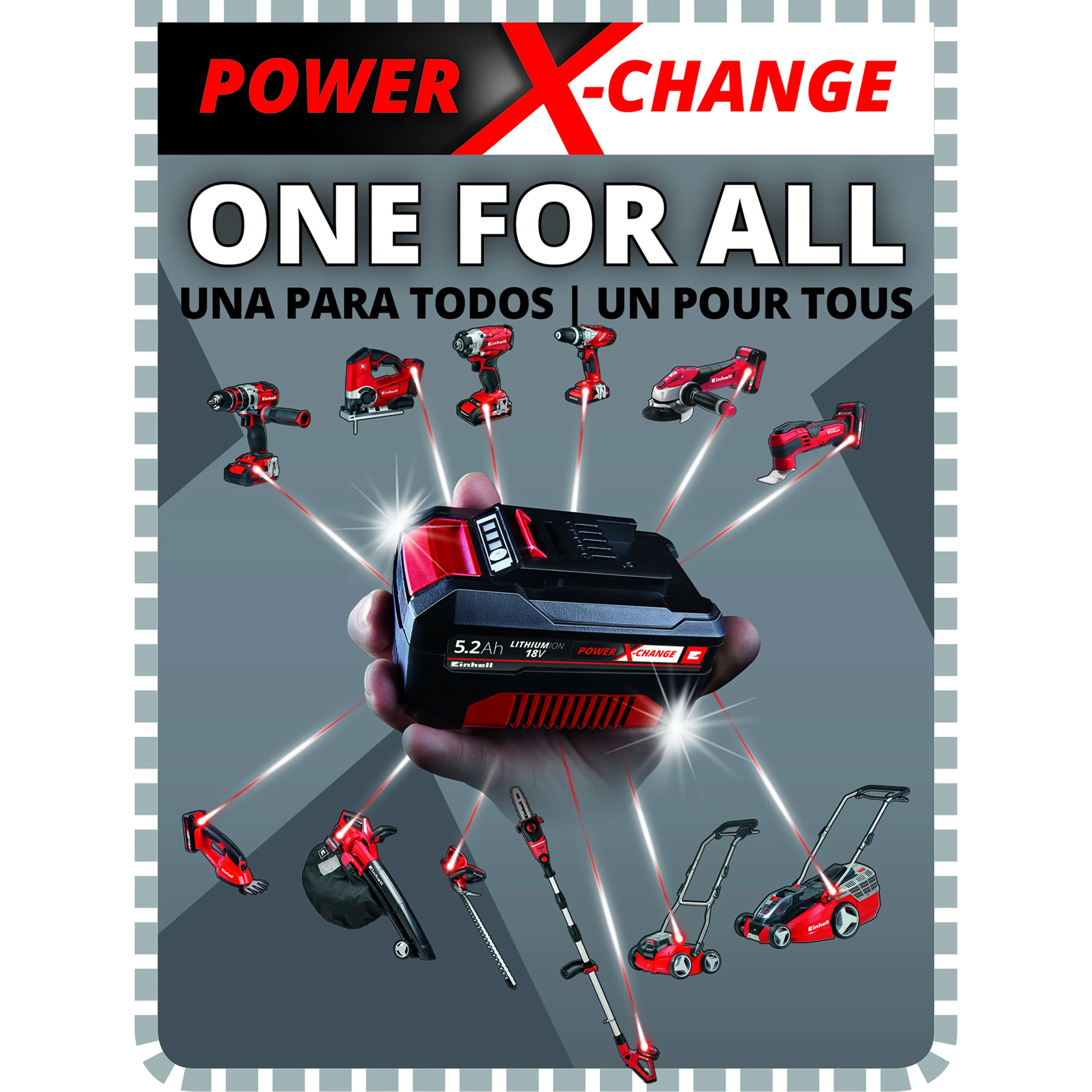 Einhell TE-CD 18/2 Li 18-Volt Power X-Change Cordless Drill Workshop Power Tool Kit, 3/8-Inch, W/ 1.5-Ah Battery - Image 8