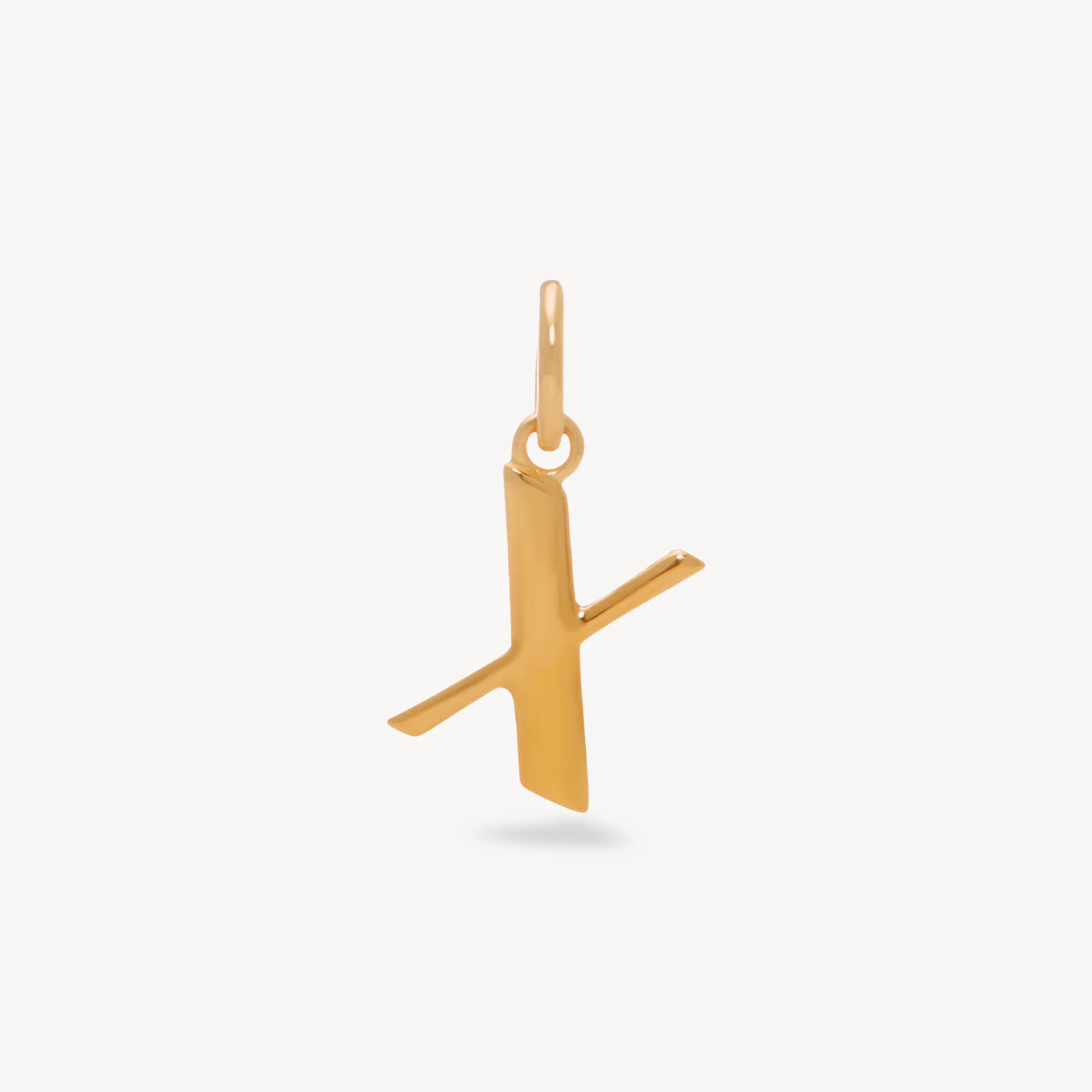 14k Gold Vermeil Letter Charm