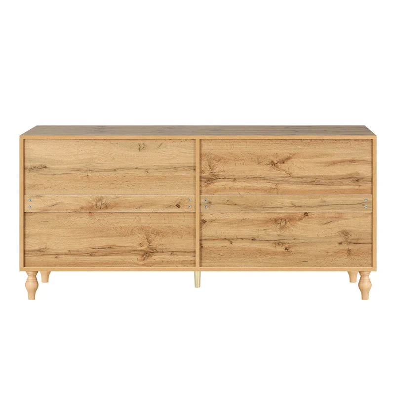 Large Floral Carved Storage Cabinet - Sideboard Buffet