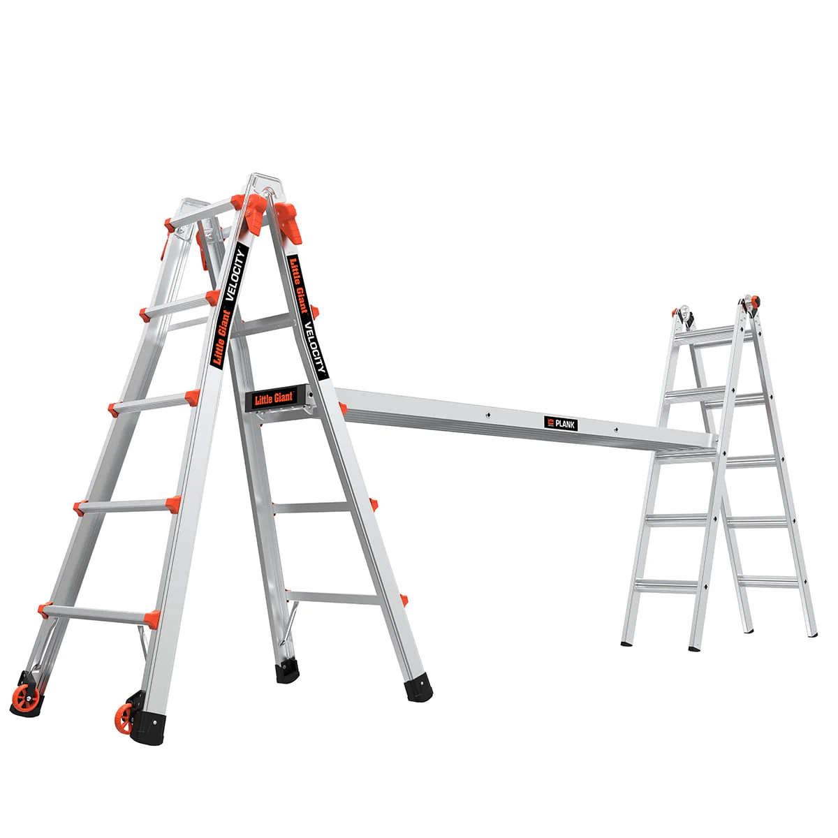 Little Giant Model 22 Aluminum Multi-Use Ladder, Type 1A - 300 lbs. Rated - Image 11