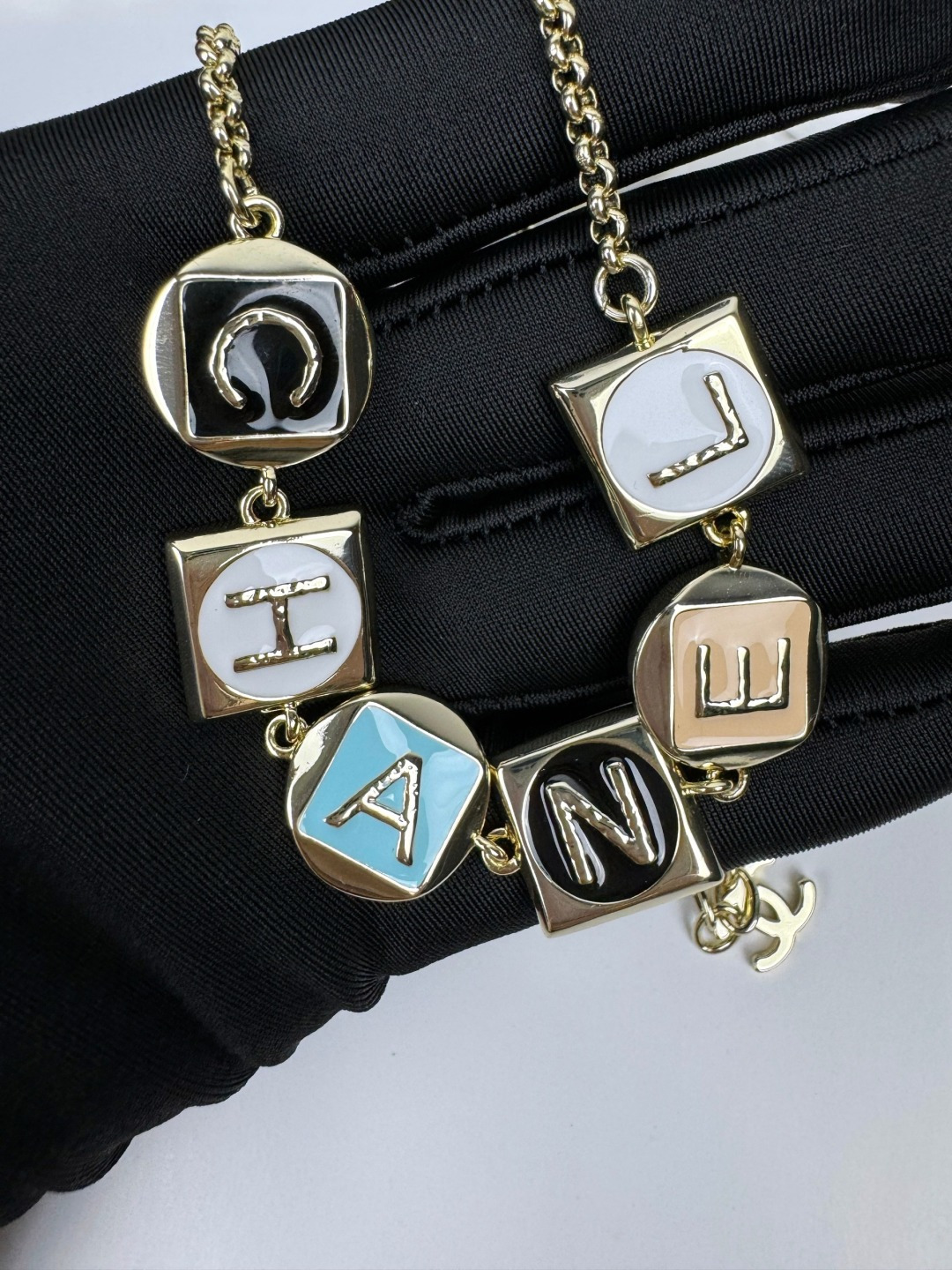 Chanel Geometric Enamel Charms Necklace - Original Replica Club