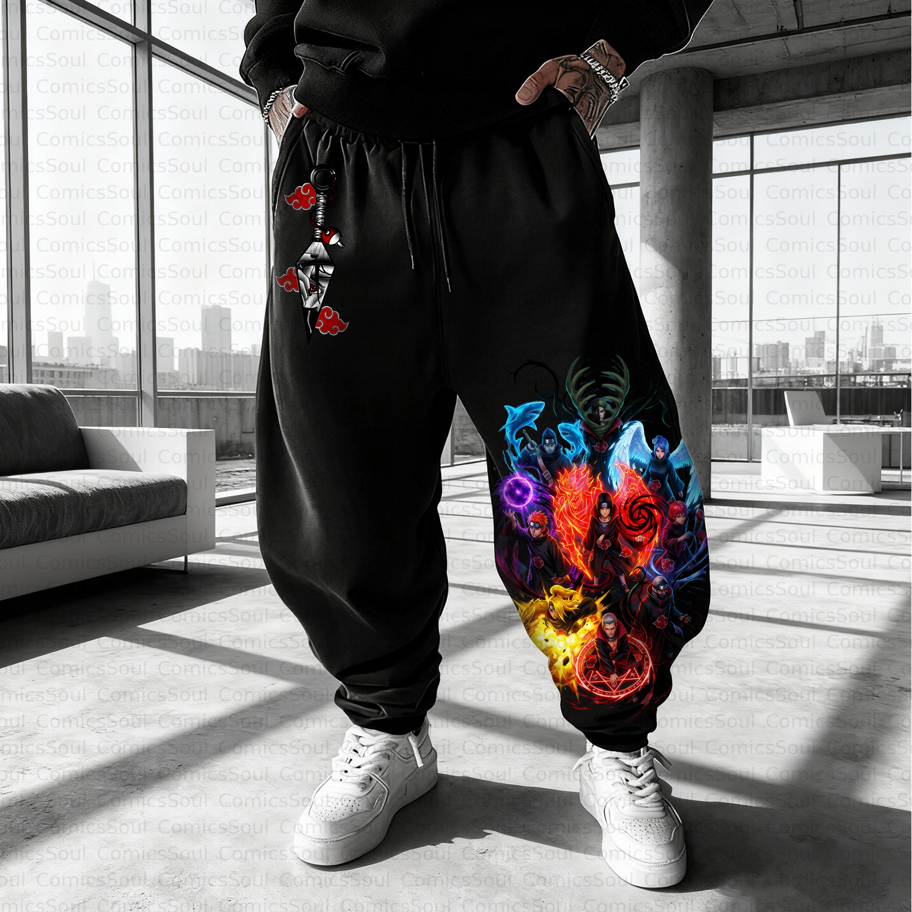 Unisex Casual Anime Streetwear Pant