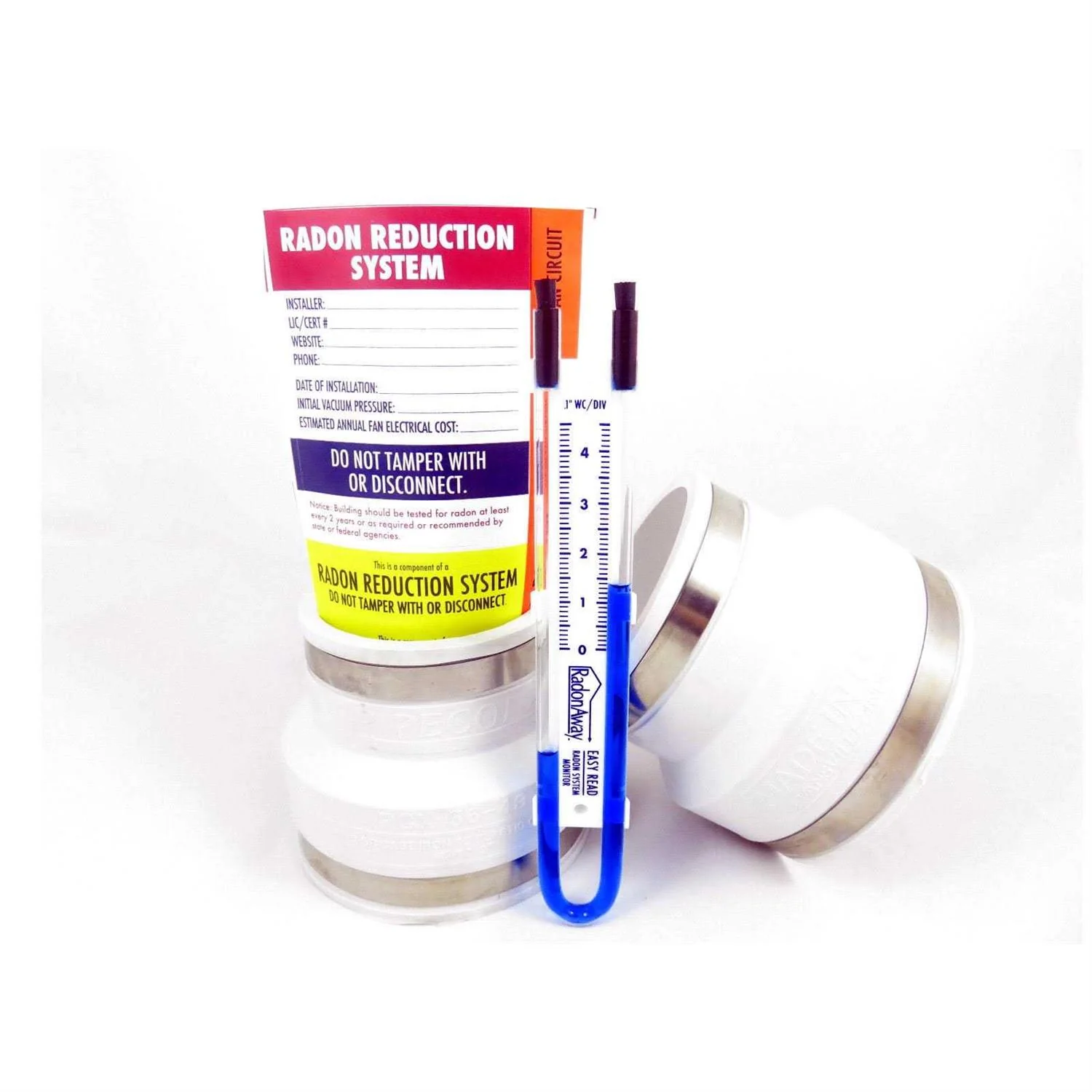 RadonAway Radon Mitigation Fan With 3 Inch PVC Install Kit - RP145 - Image 3 RadonAway Radon Mitigation Fan With 3 Inch PVC Install Kit - RP145 - Image 3