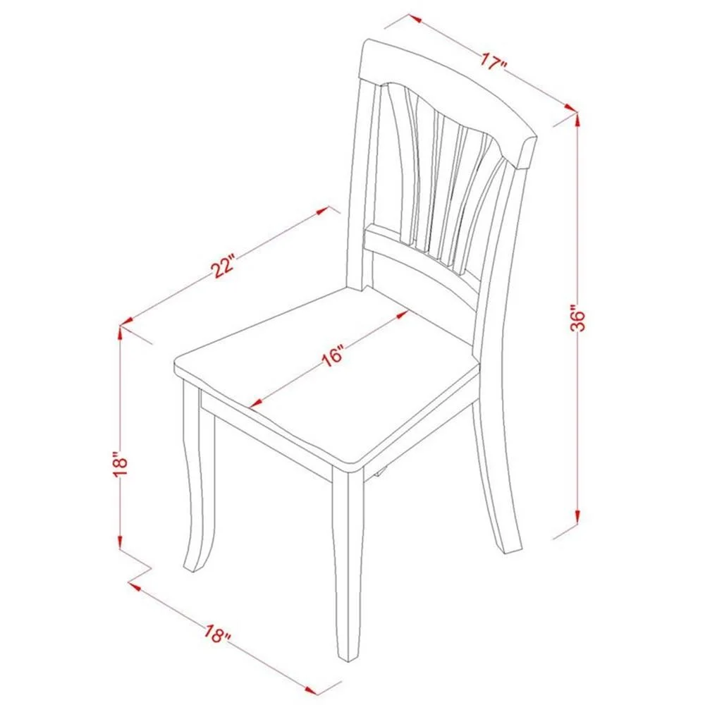East West Furniture 3 Pc Kitchen nook Dining set-Kitchen Table and 2 Kitchen Chairs