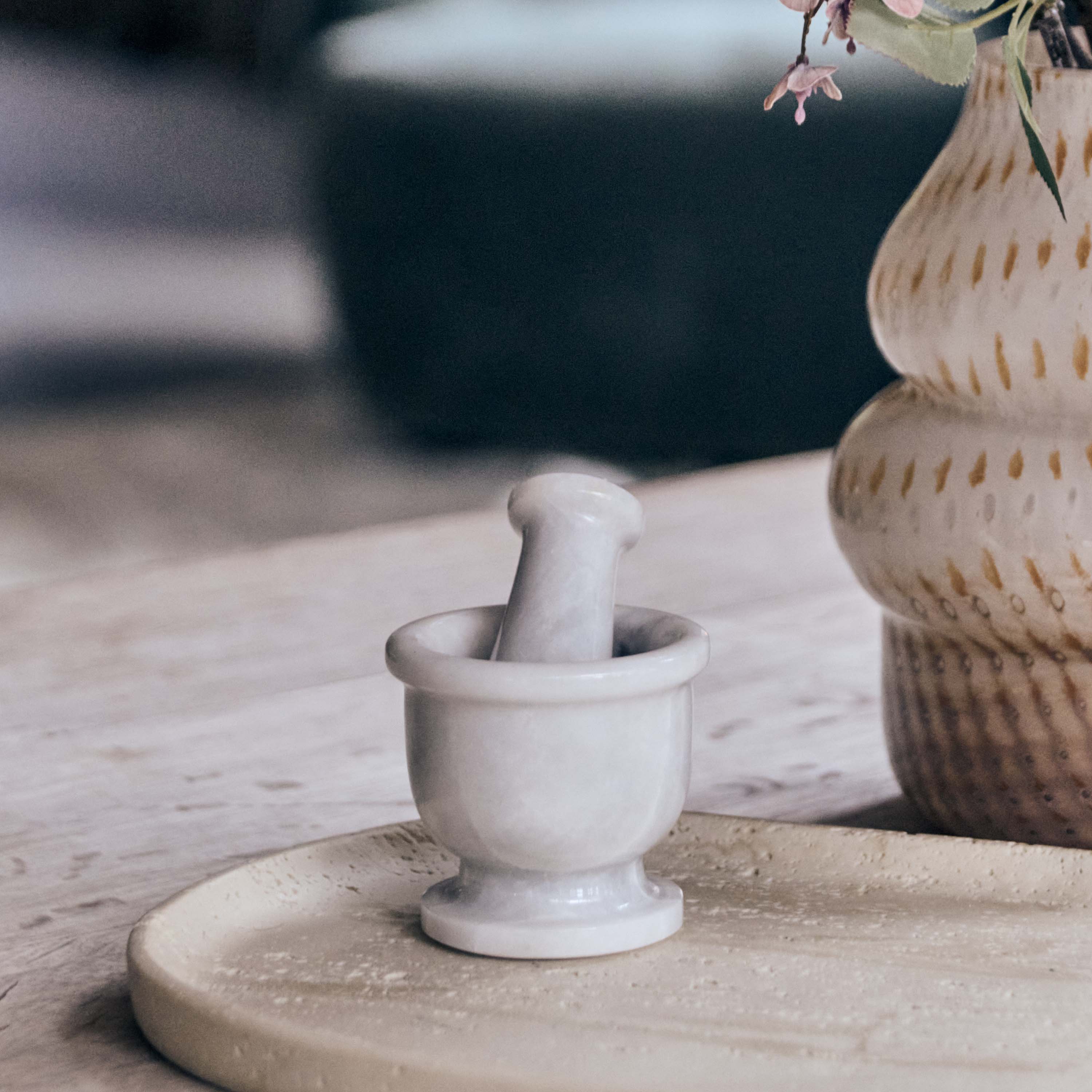 Desmond Marble Mortar and Pestle