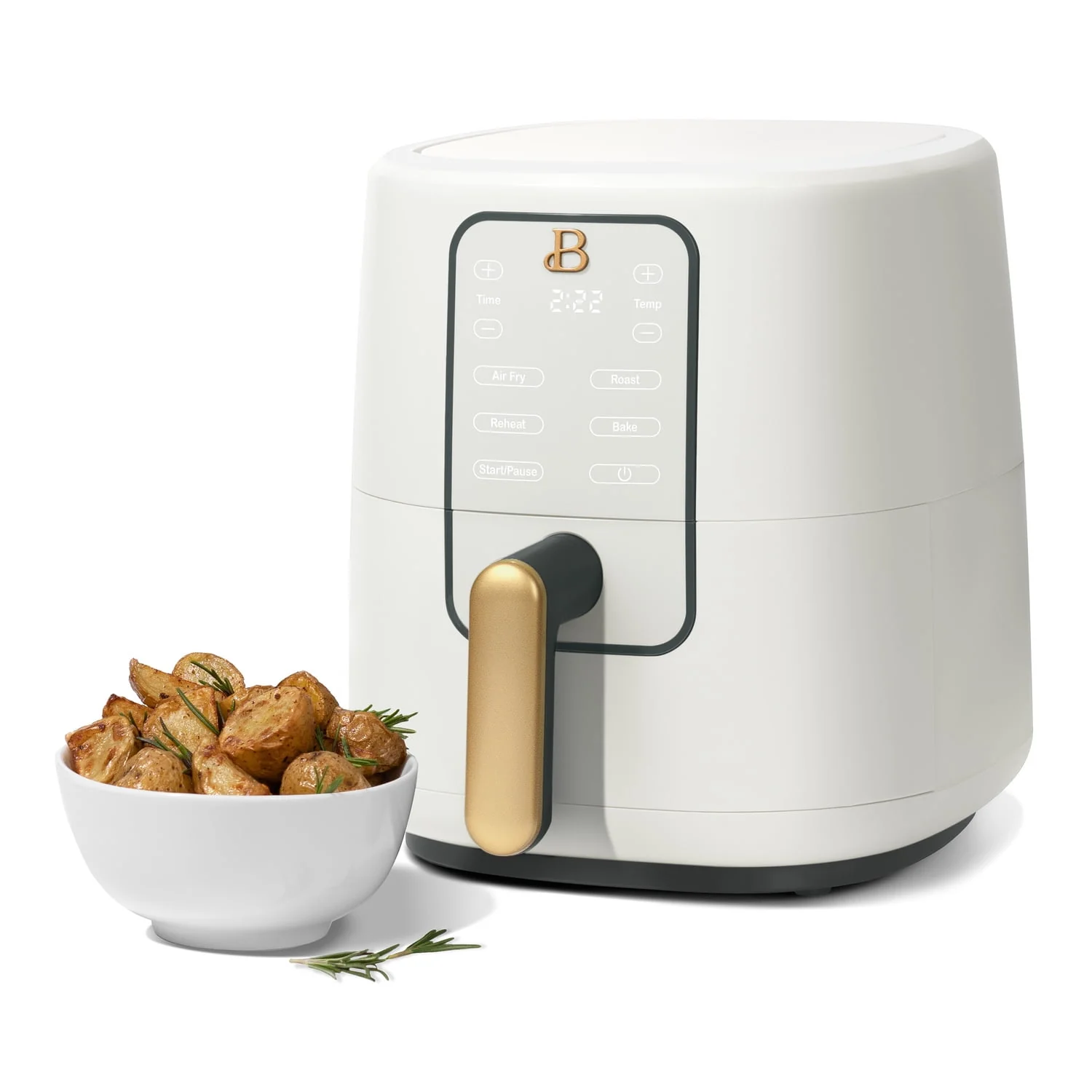 Beautiful 3 Qt Air Fryer with TurboCrisp Technology, White Icing by Drew Barrymore - Image 3