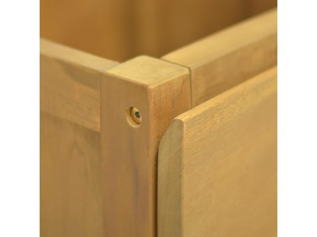 Armario de baño madera maciza de teca 45x45x75 cm Marrón
