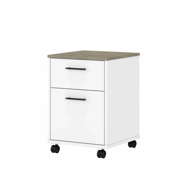 Bush Furniture Key West Mobile File Cabinet with 2 Drawers