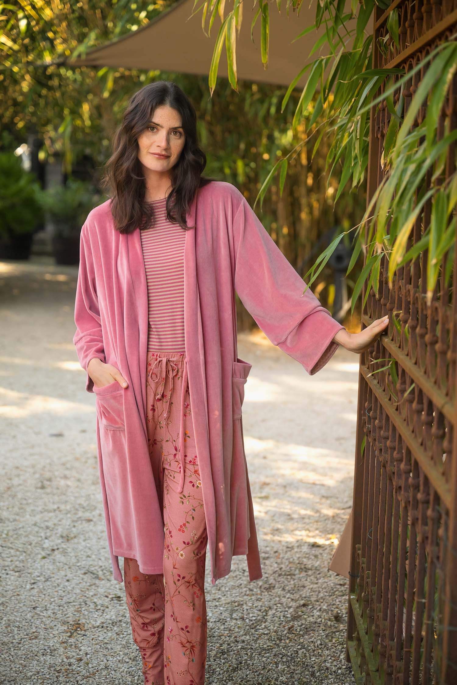 Naomi Kimono Velvet Pink
