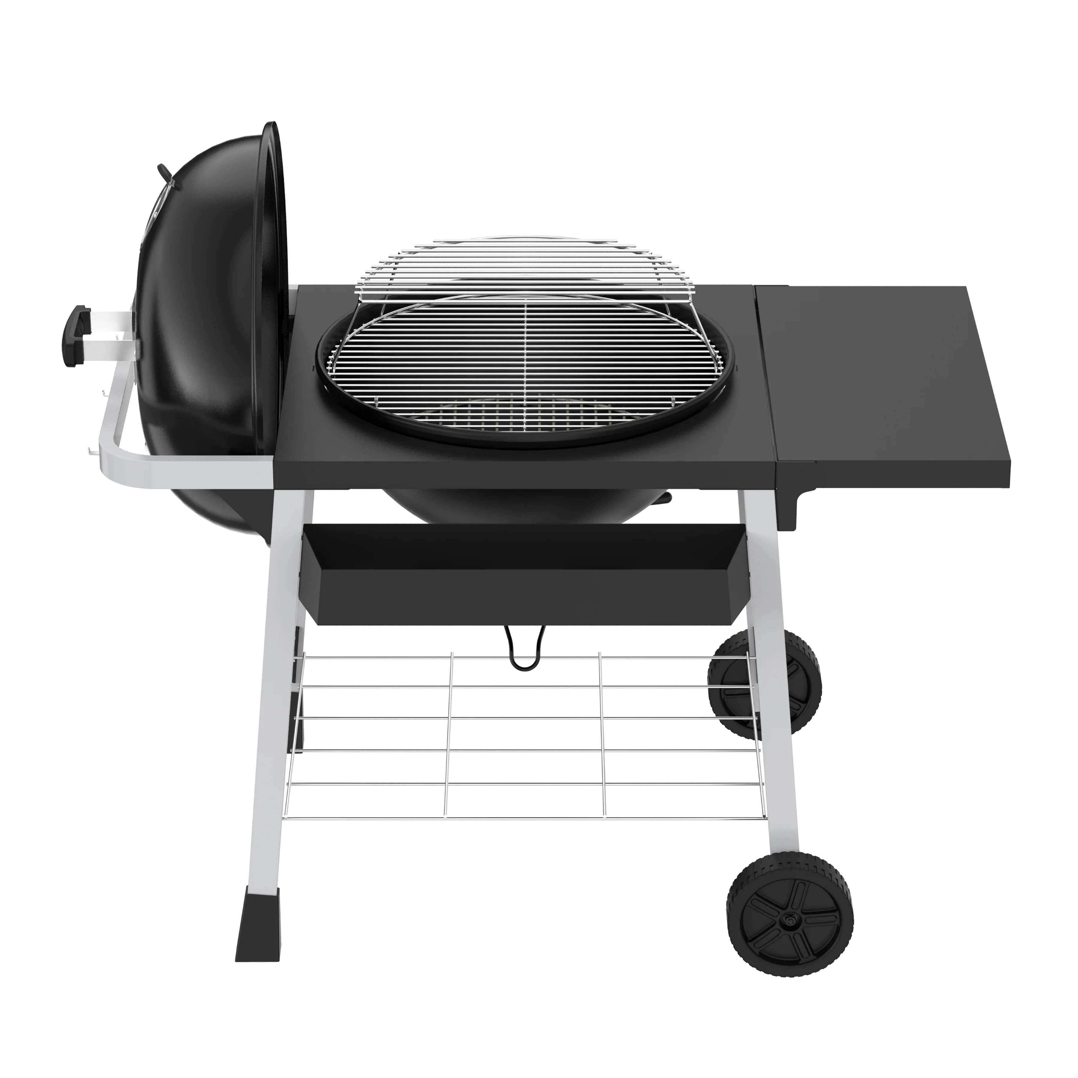 Expert Grill Kettle Cart with Pizza Accessories and Warming Rack