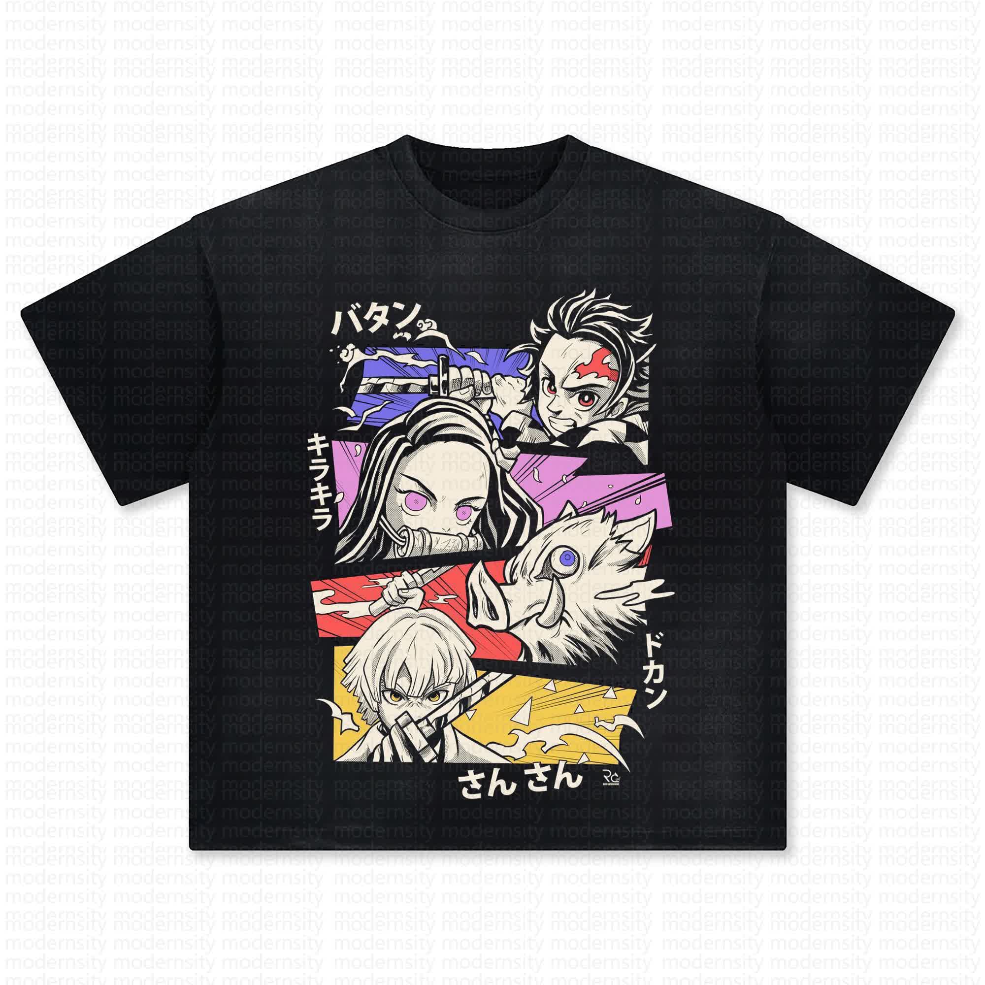 Unisex Anime Inspired Vintage Washed T-Shirt丨Comicssoul