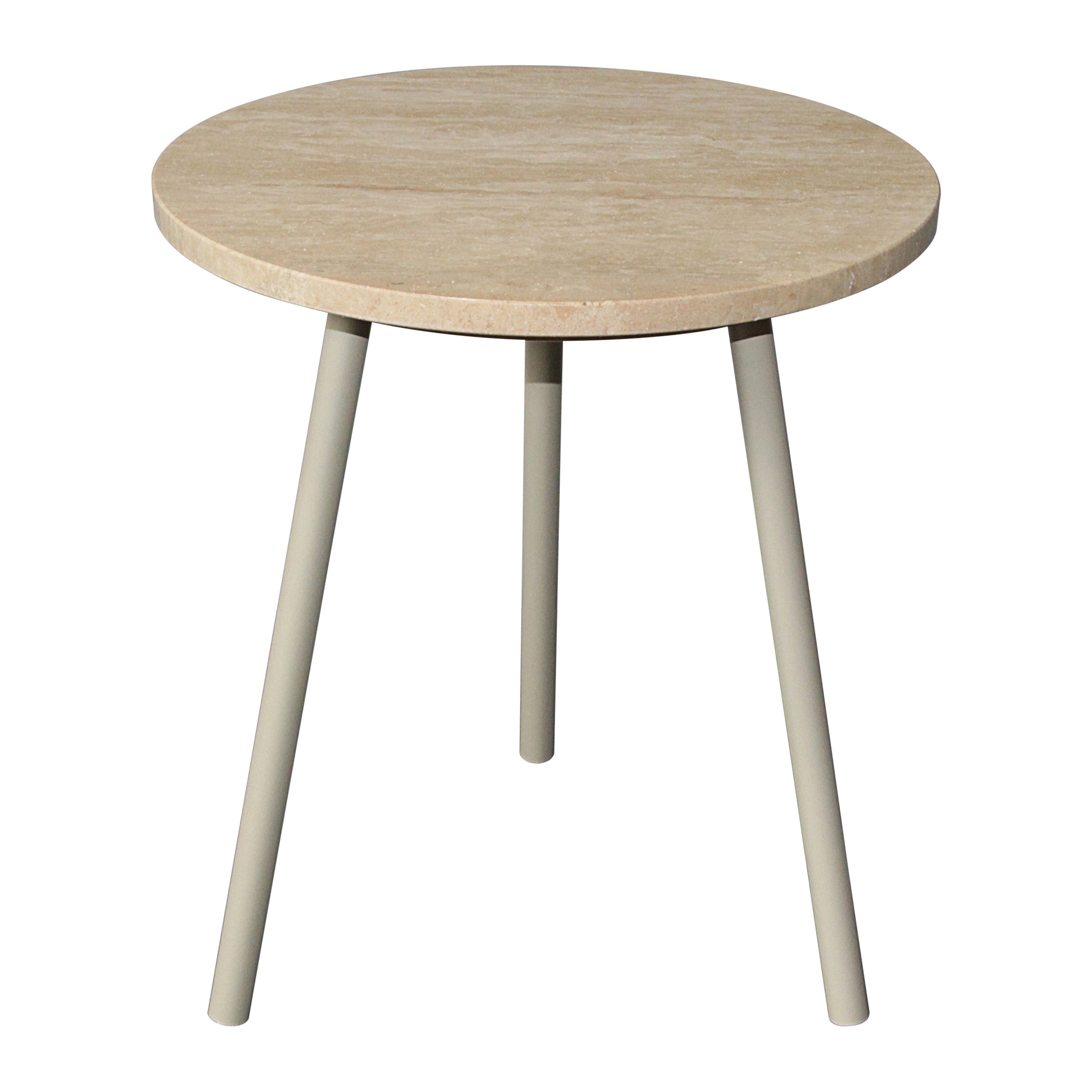 Blokker Vein Bijzettafel H 45 x Ø 40 cm - Naturel