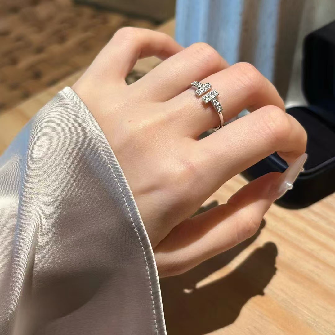Tiffany Doube T Rings - Original Replica Club