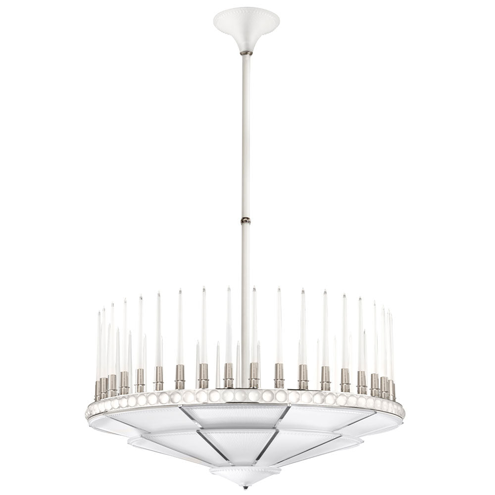 LUSTRE PERLES - CRISTAL INCOLORE, FINITION NICKEL