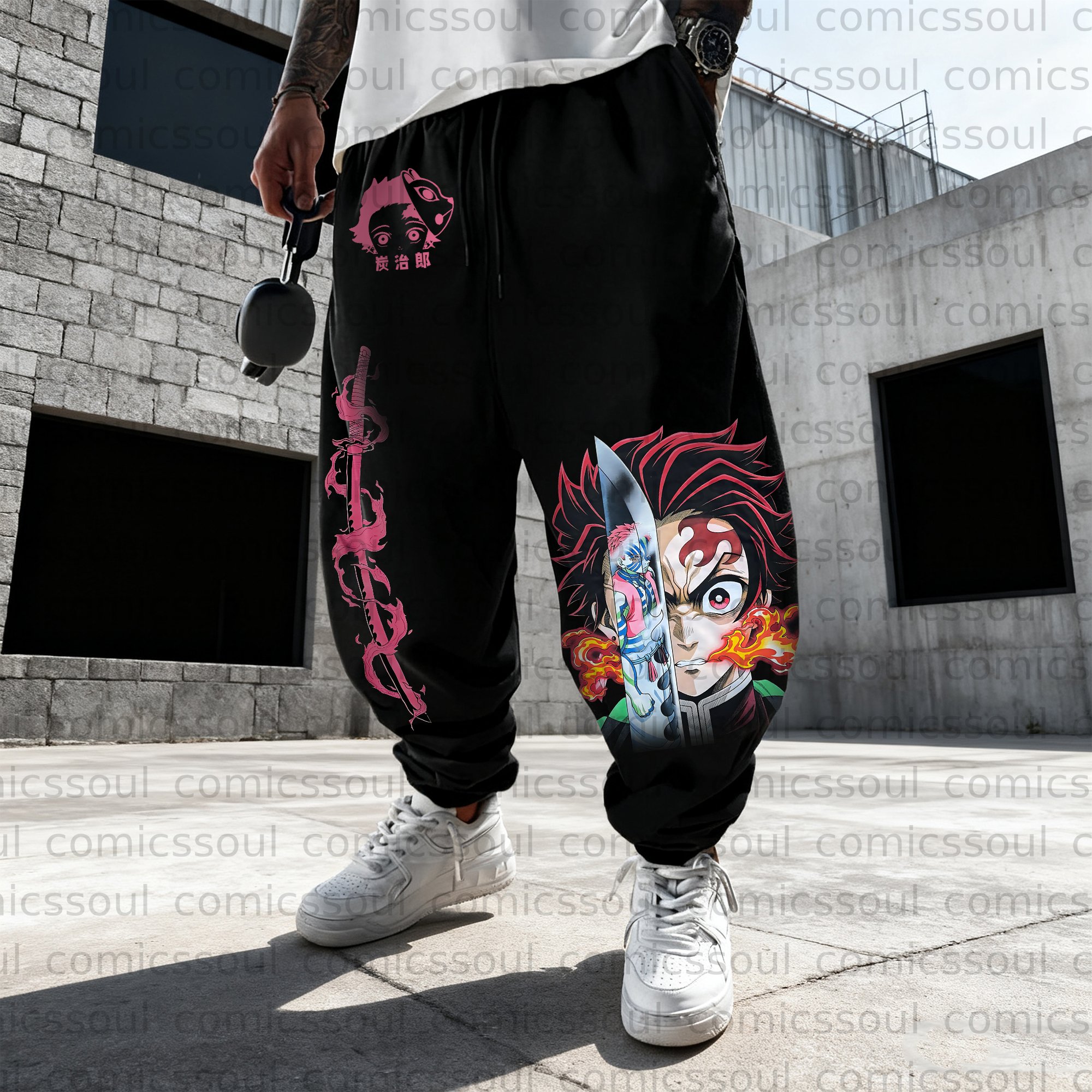 Unisex Anime Inspired Vintage Plush Pants