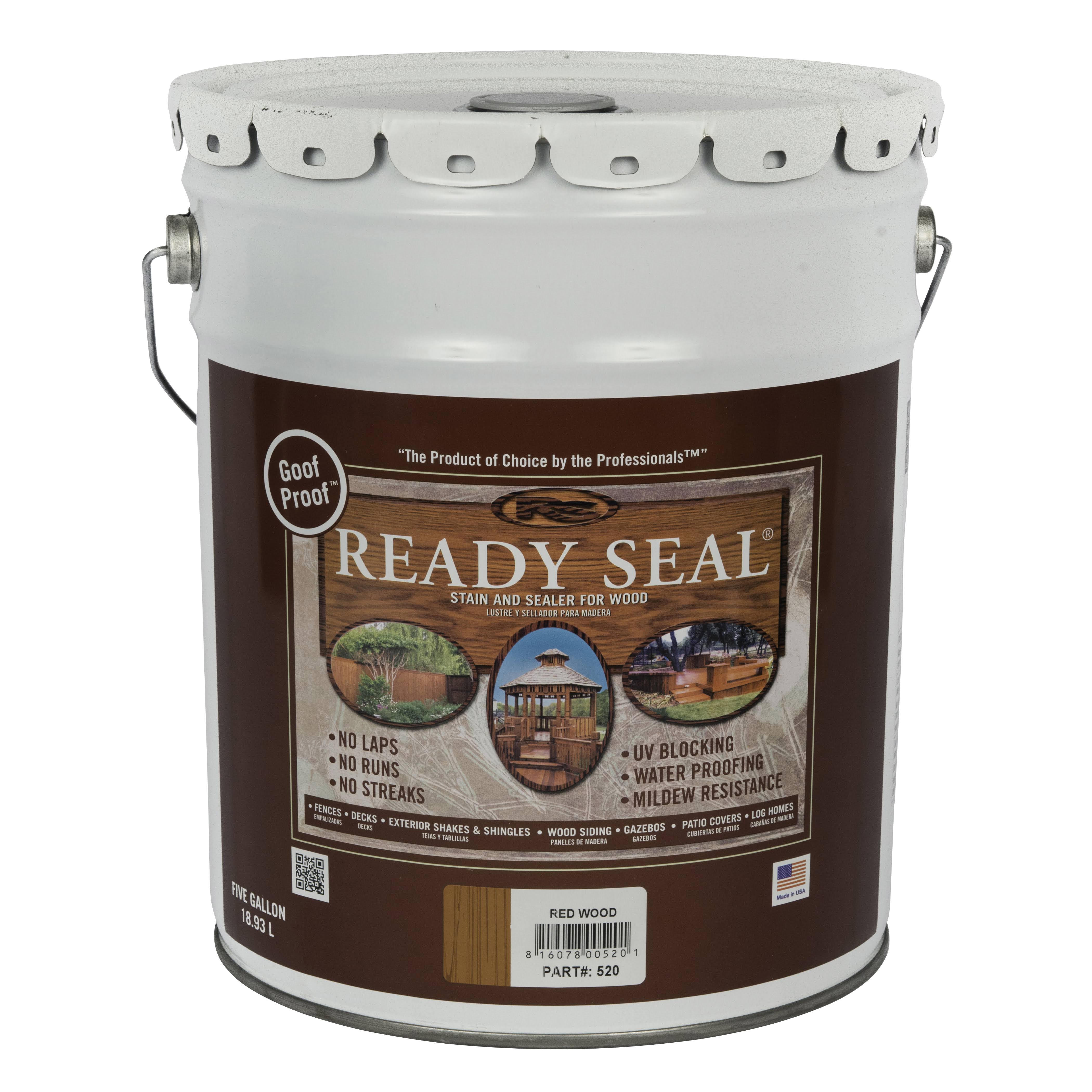 Ready Seal 5 gal. Redwood Exterior Wood Stain and Sealer-Instock(Redwood)