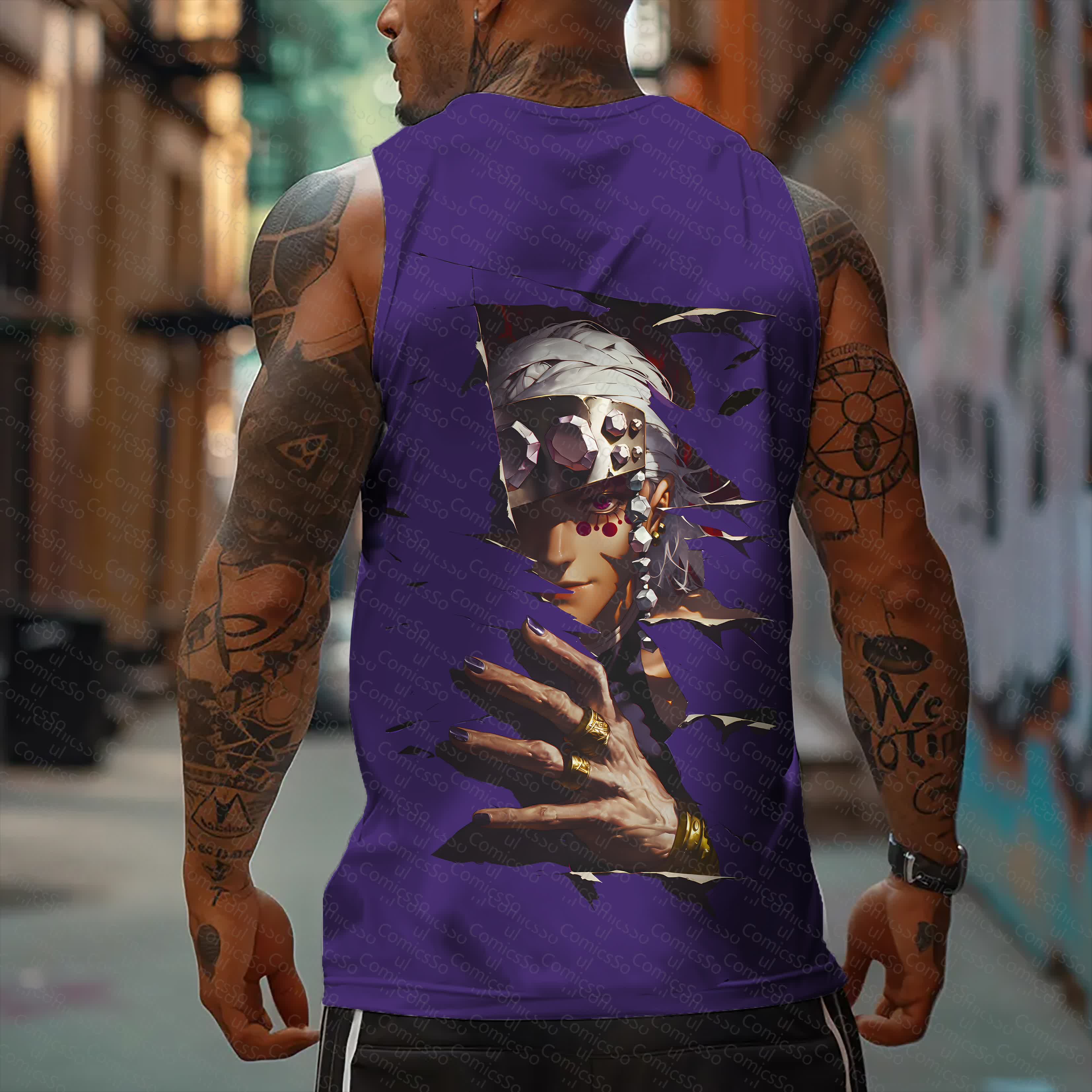 Unisex  “Comicssoul” Casual Anime  Tank Top