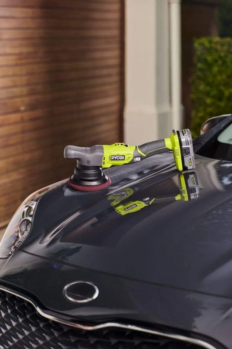 RYOBI 18 V ONE+ Cordless Eccentric Polisher With 125 mm Polishing Plate - R18P-0 - Image 4 RYOBI 18 V ONE+ Cordless Eccentric Polisher With 125 mm Polishing Plate - R18P-0 - Image 4